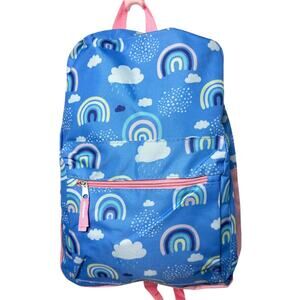 Kids Rainbow Cloud Backpack Pink Blue Preschool School Bookbag New